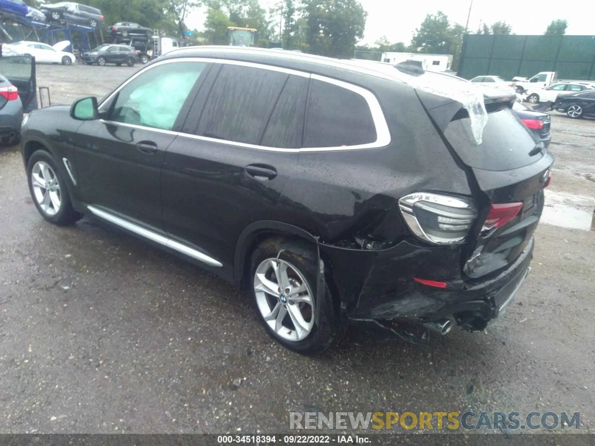 3 fotografías del automóvil dañado 5UXTY5C0XM9E60851 BMW X3 2021