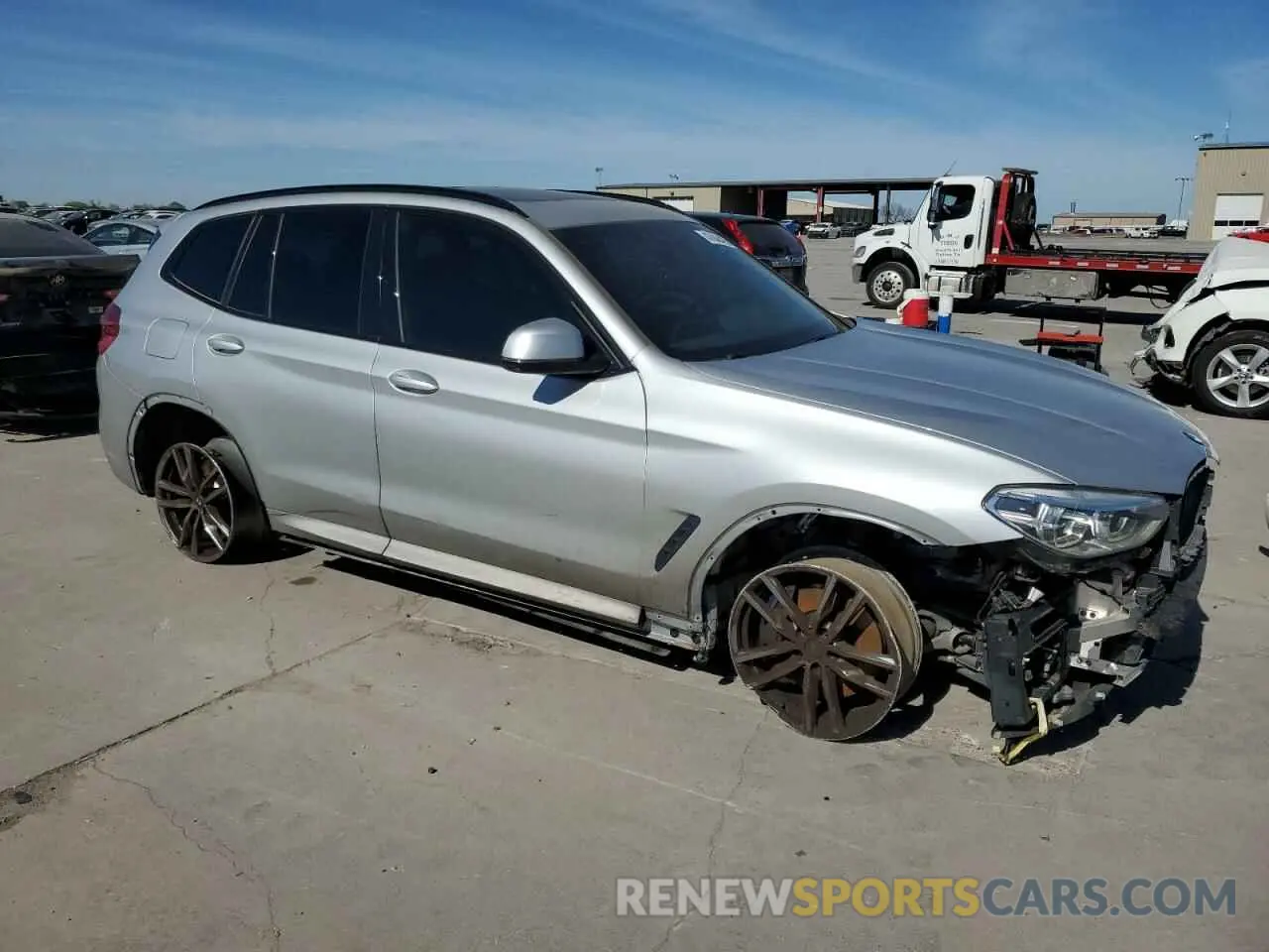 4 fotografías del automóvil dañado 5UXTY5C0XM9F13239 BMW X3 2021