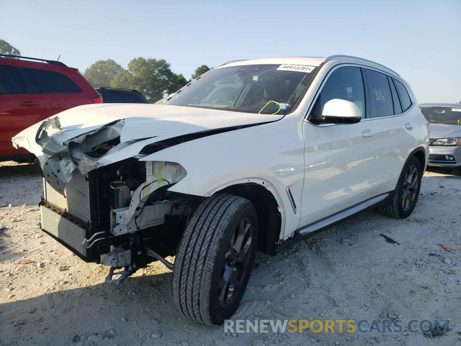 2 fotografías del automóvil dañado 5UXTY5C0XM9F22877 BMW X3 2021