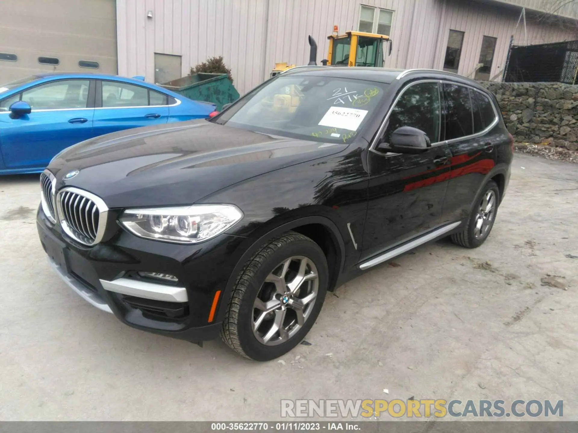 2 fotografías del automóvil dañado 5UXTY5C0XM9F66734 BMW X3 2021