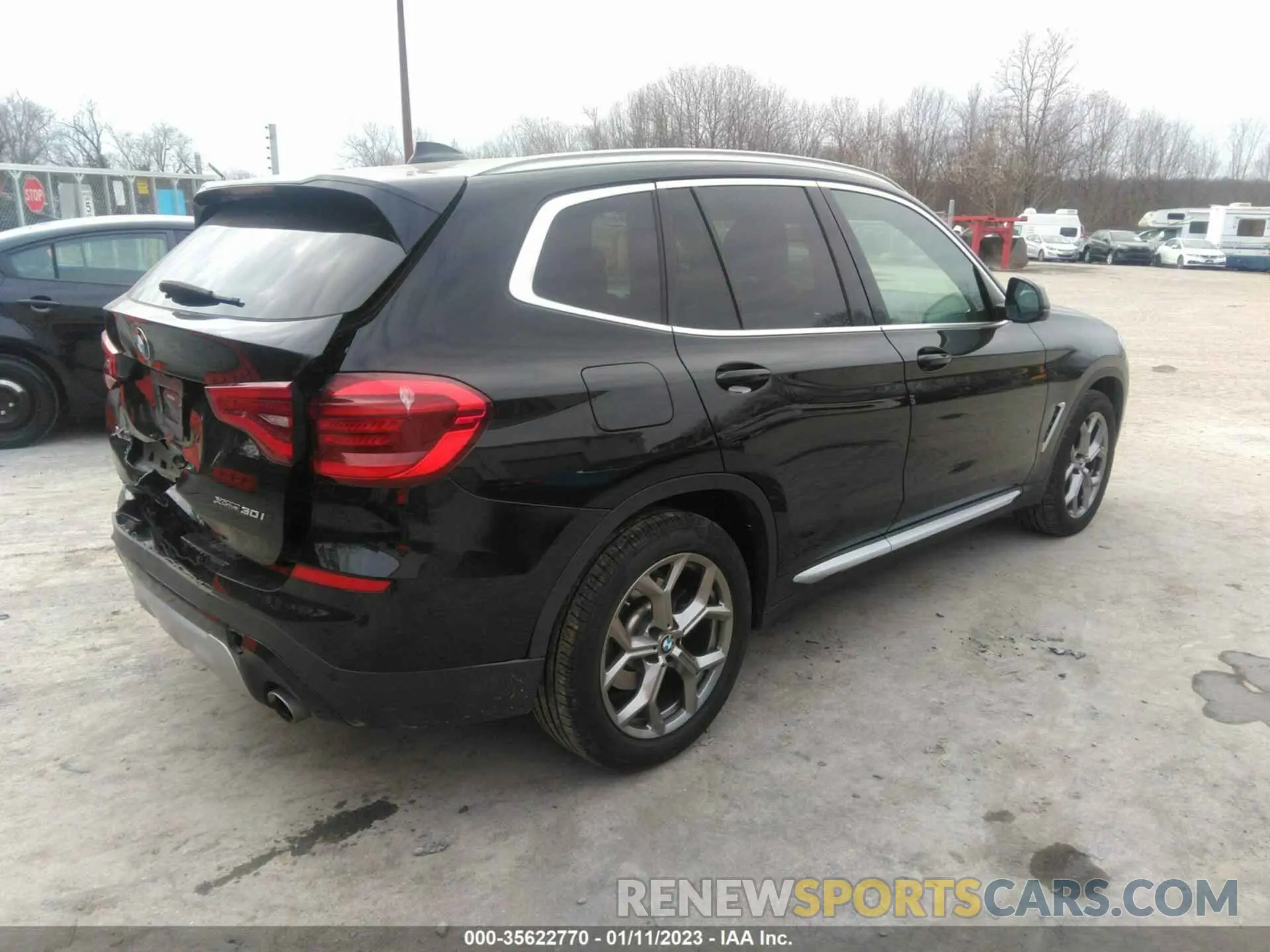 4 fotografías del automóvil dañado 5UXTY5C0XM9F66734 BMW X3 2021