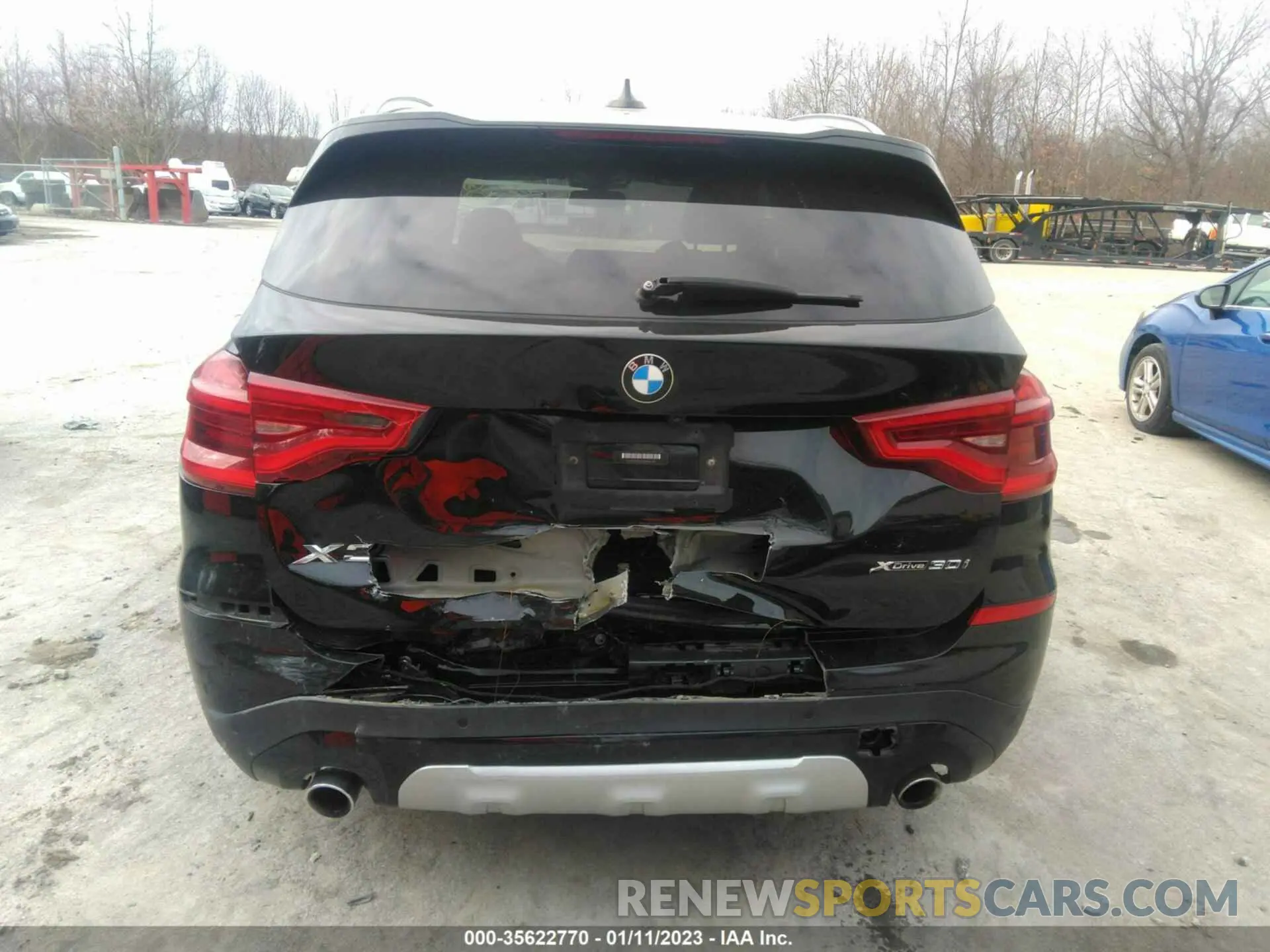 6 fotografías del automóvil dañado 5UXTY5C0XM9F66734 BMW X3 2021