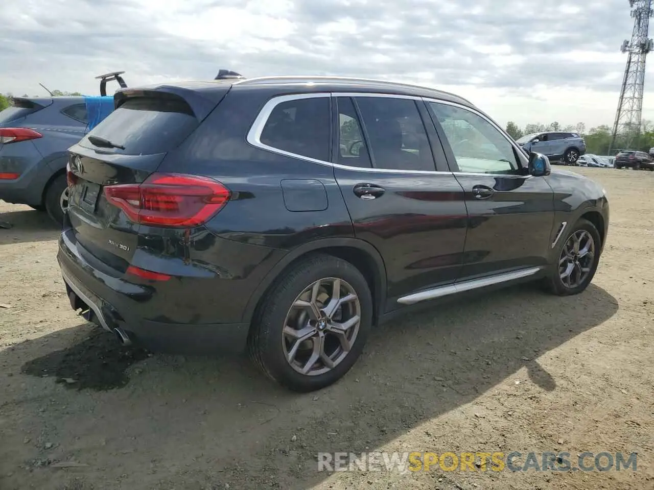 3 fotografías del automóvil dañado 5UXTY5C0XM9G18346 BMW X3 2021