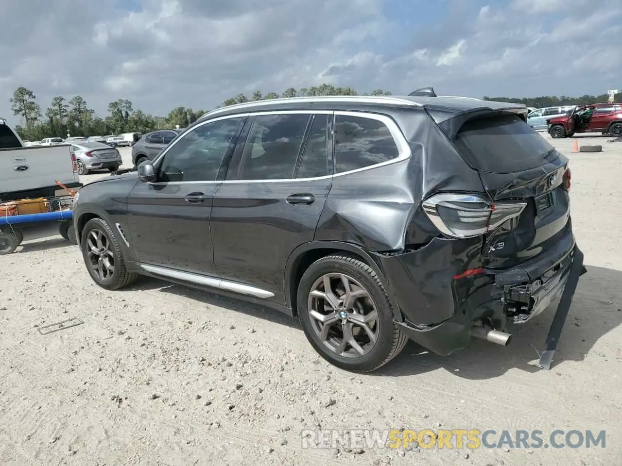 2 fotografías del automóvil dañado 5UXTY5C0XM9G22249 BMW X3 2021