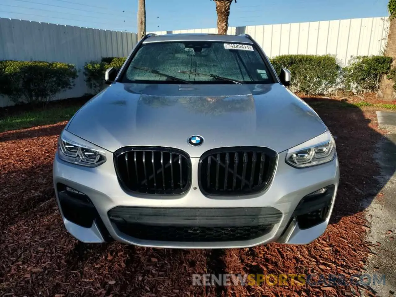 5 fotografías del automóvil dañado 5UXTY5C0XM9G38483 BMW X3 2021