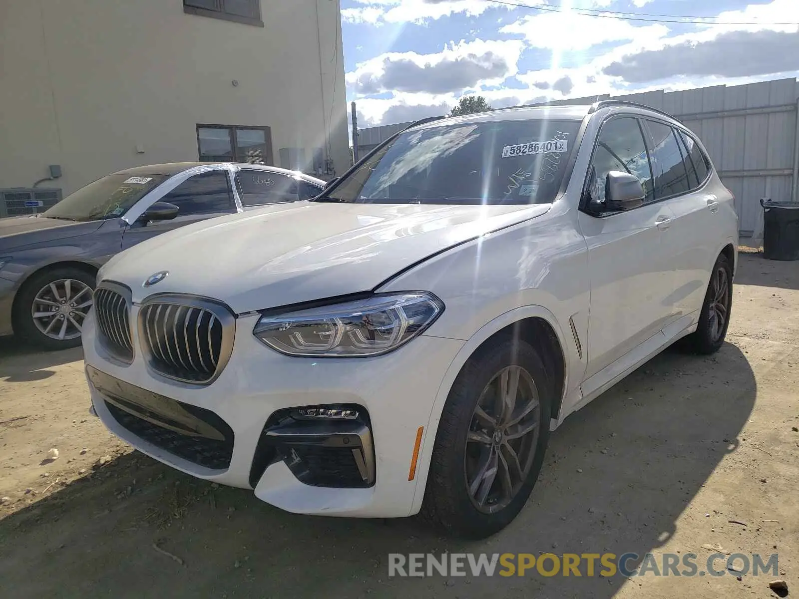 2 fotografías del automóvil dañado 5UXTY9C00M9D71300 BMW X3 2021