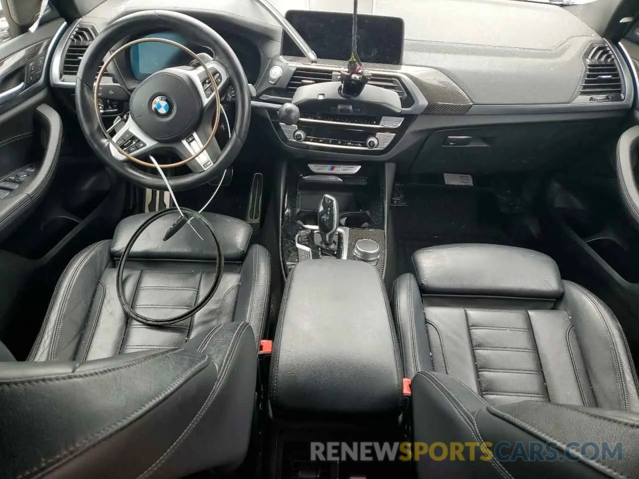 8 fotografías del automóvil dañado 5UXTY9C00M9H80428 BMW X3 2021
