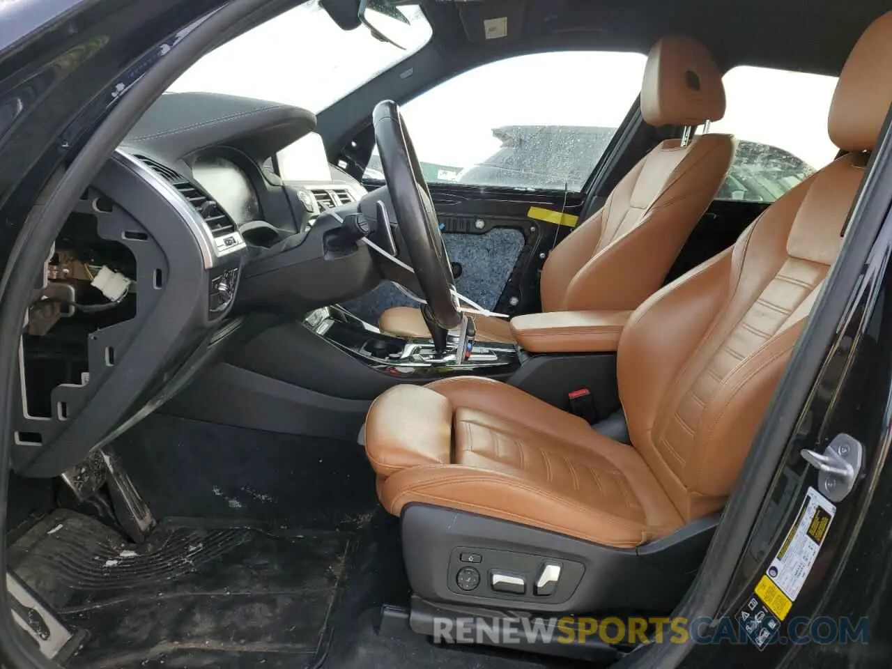 7 fotografías del automóvil dañado 5UXTY9C01M9D96500 BMW X3 2021