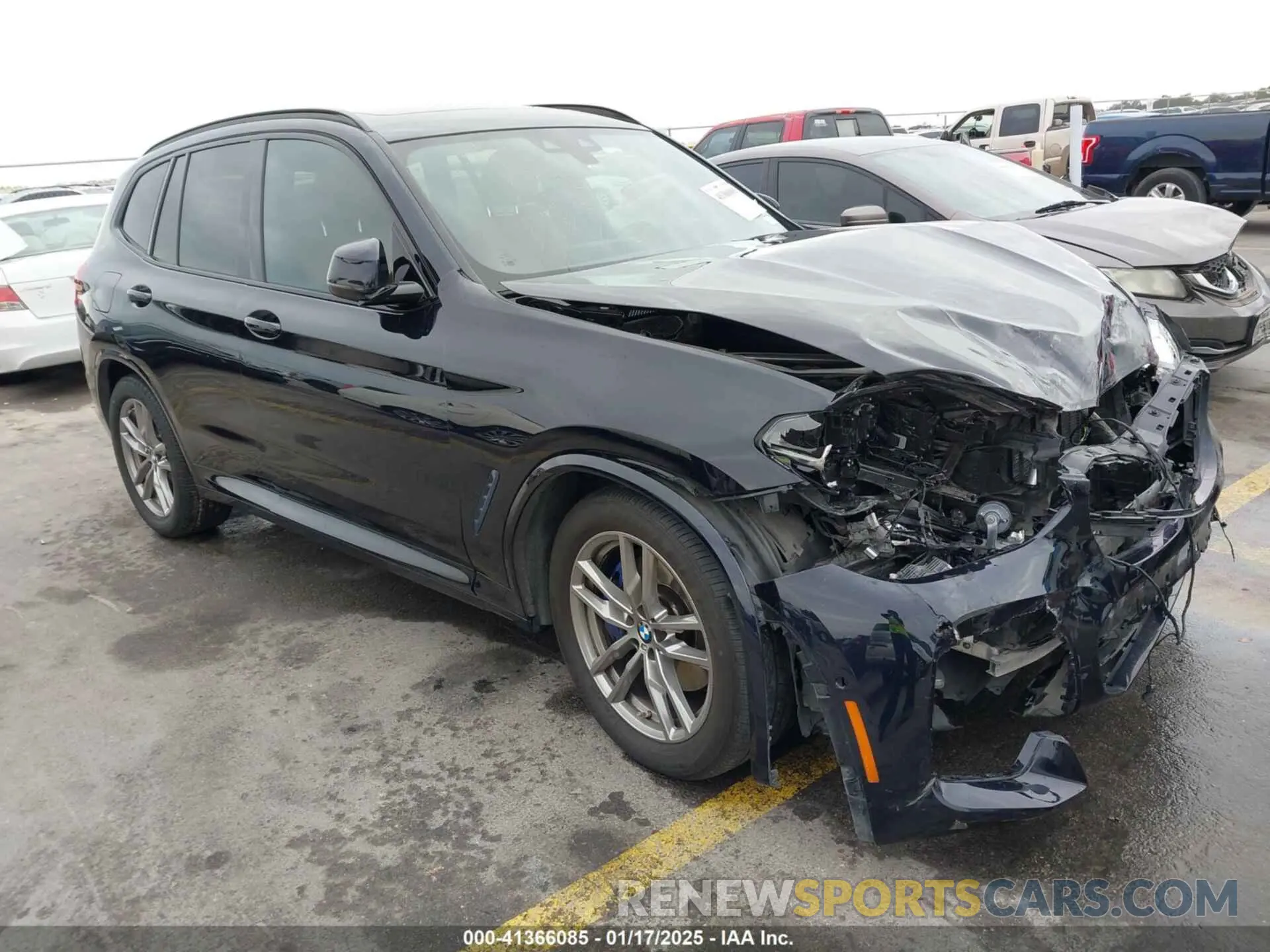 1 fotografías del automóvil dañado 5UXTY9C02M9F43214 BMW X3 2021