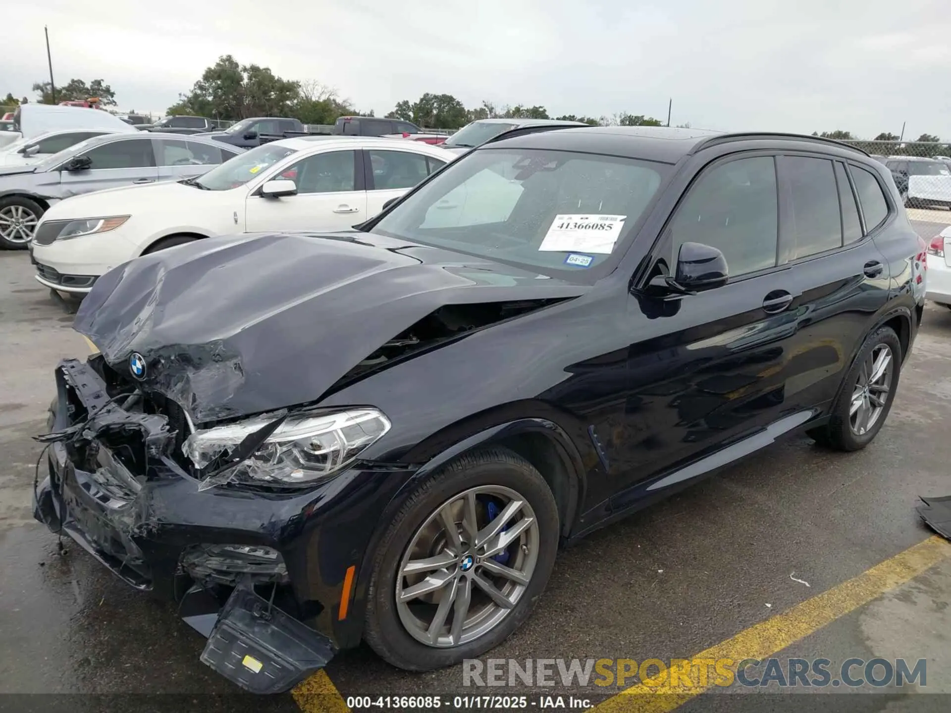 2 fotografías del automóvil dañado 5UXTY9C02M9F43214 BMW X3 2021