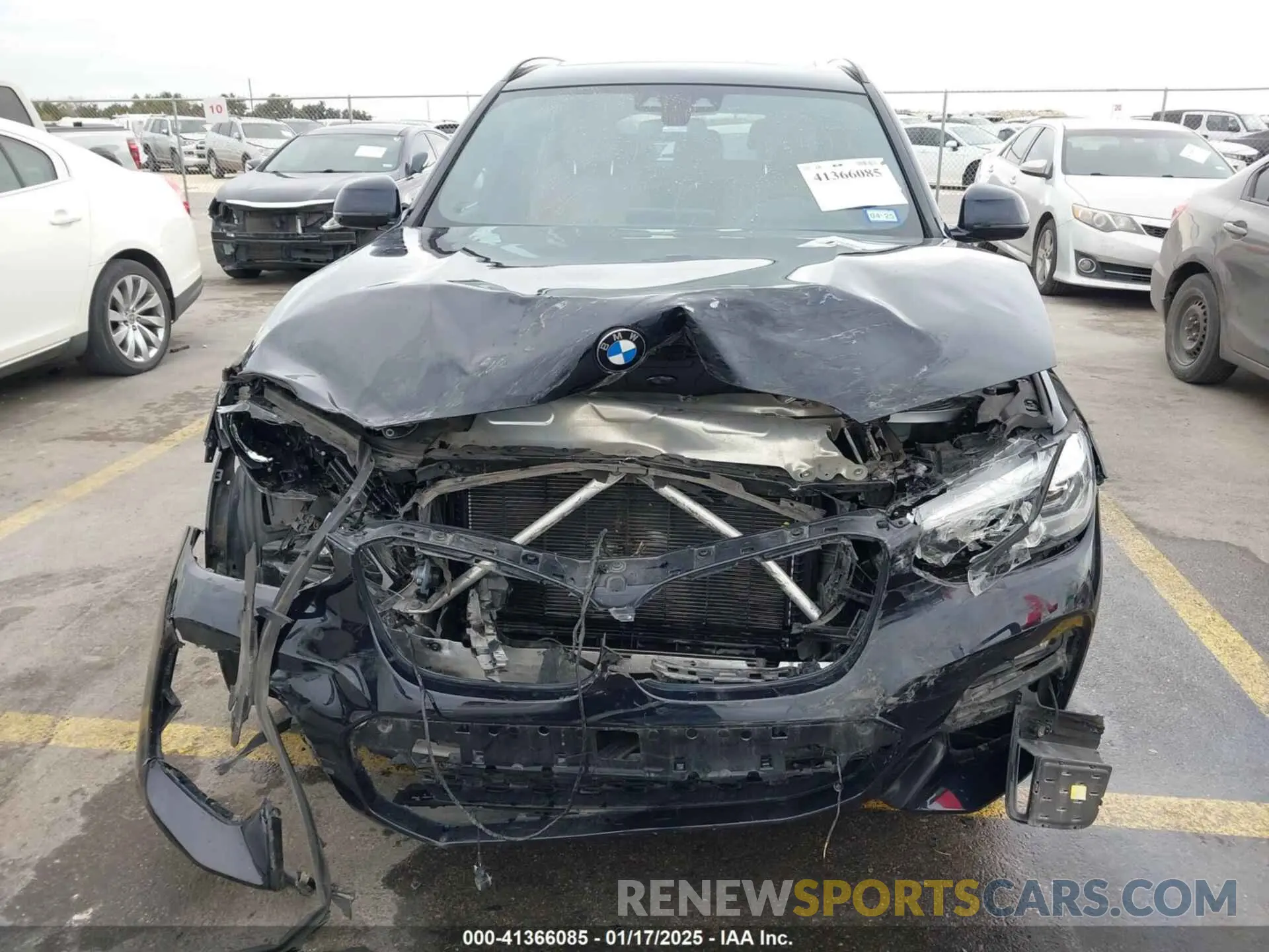 6 fotografías del automóvil dañado 5UXTY9C02M9F43214 BMW X3 2021