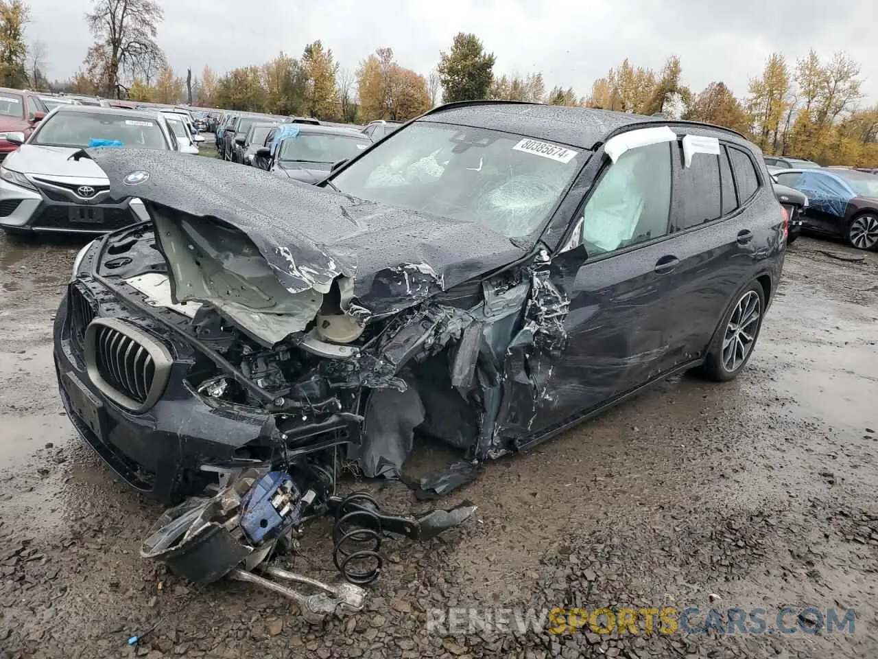 1 fotografías del automóvil dañado 5UXTY9C02M9H70077 BMW X3 2021
