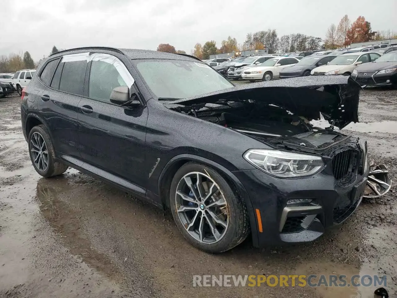 4 fotografías del automóvil dañado 5UXTY9C02M9H70077 BMW X3 2021