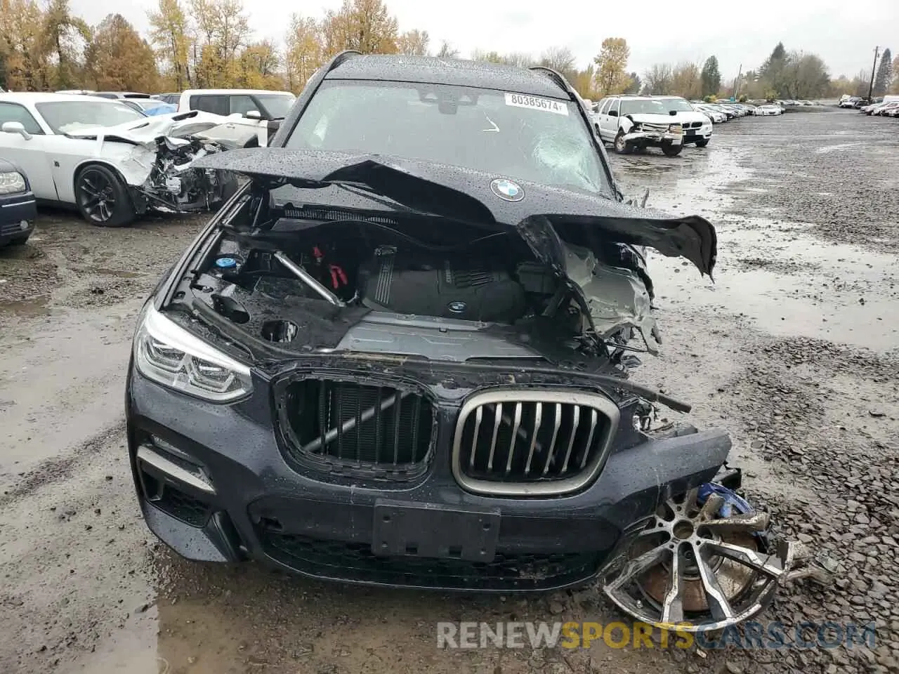 5 fotografías del automóvil dañado 5UXTY9C02M9H70077 BMW X3 2021