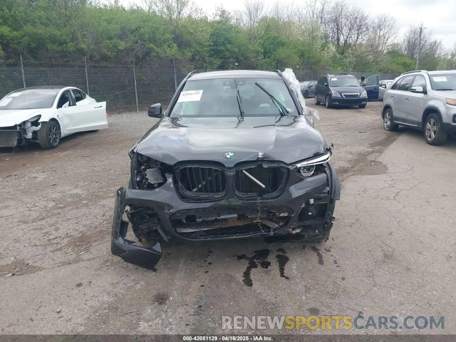 13 fotografías del automóvil dañado 5UXTY9C02M9H86750 BMW X3 2021