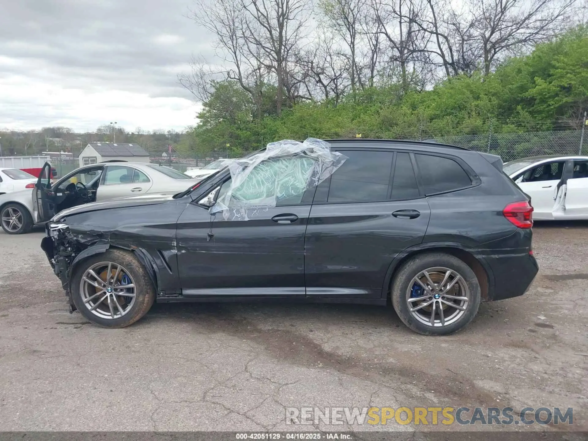 15 fotografías del automóvil dañado 5UXTY9C02M9H86750 BMW X3 2021