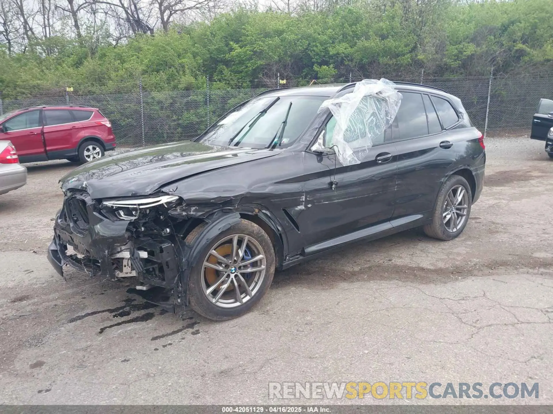 2 fotografías del automóvil dañado 5UXTY9C02M9H86750 BMW X3 2021