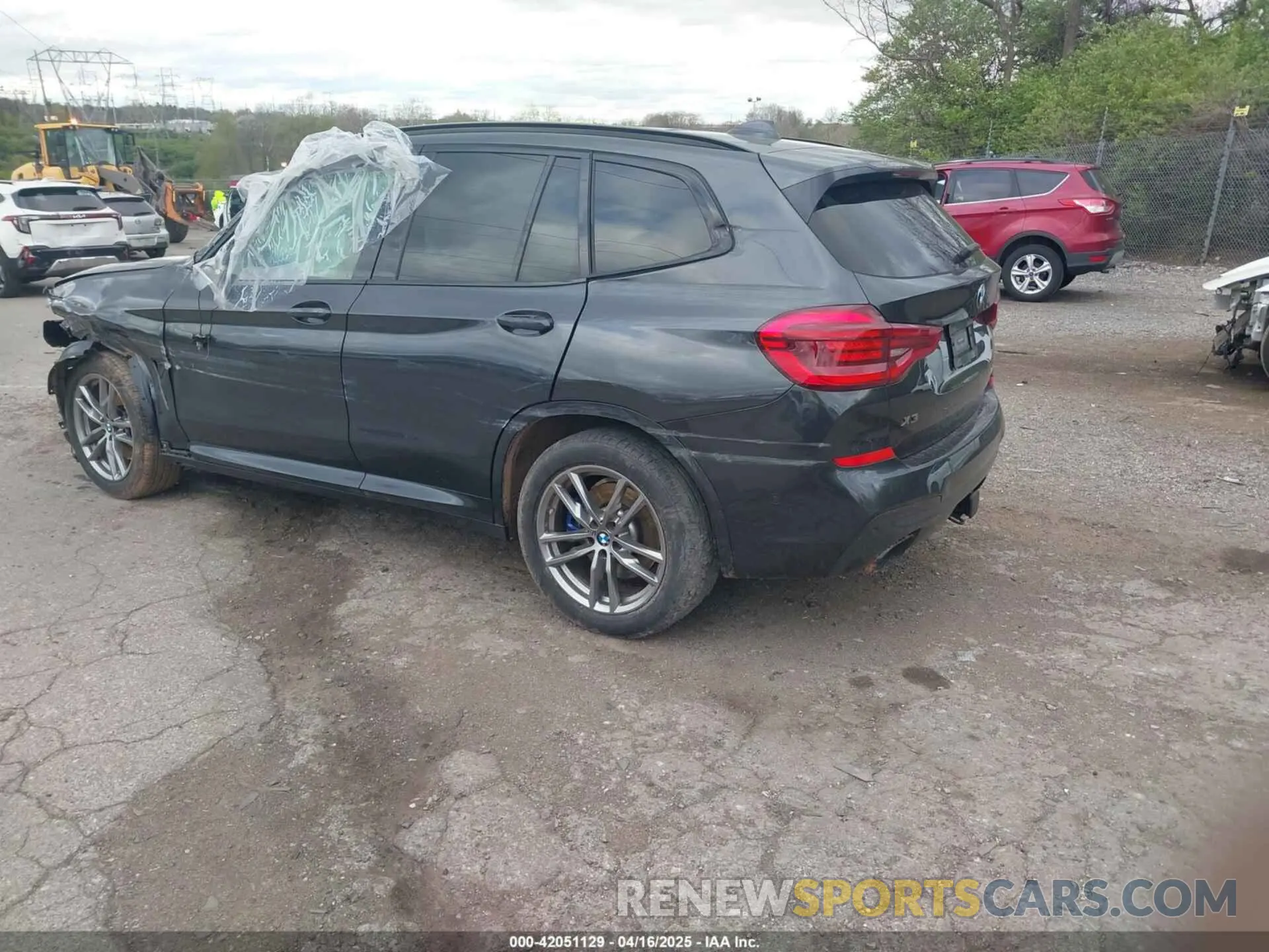 3 fotografías del automóvil dañado 5UXTY9C02M9H86750 BMW X3 2021