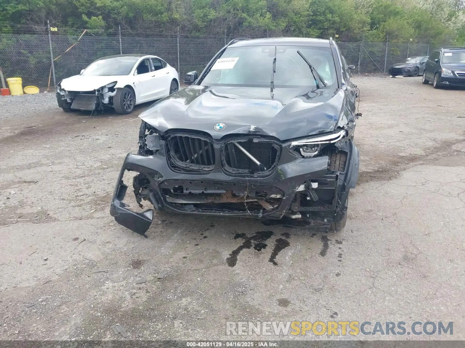6 fotografías del automóvil dañado 5UXTY9C02M9H86750 BMW X3 2021