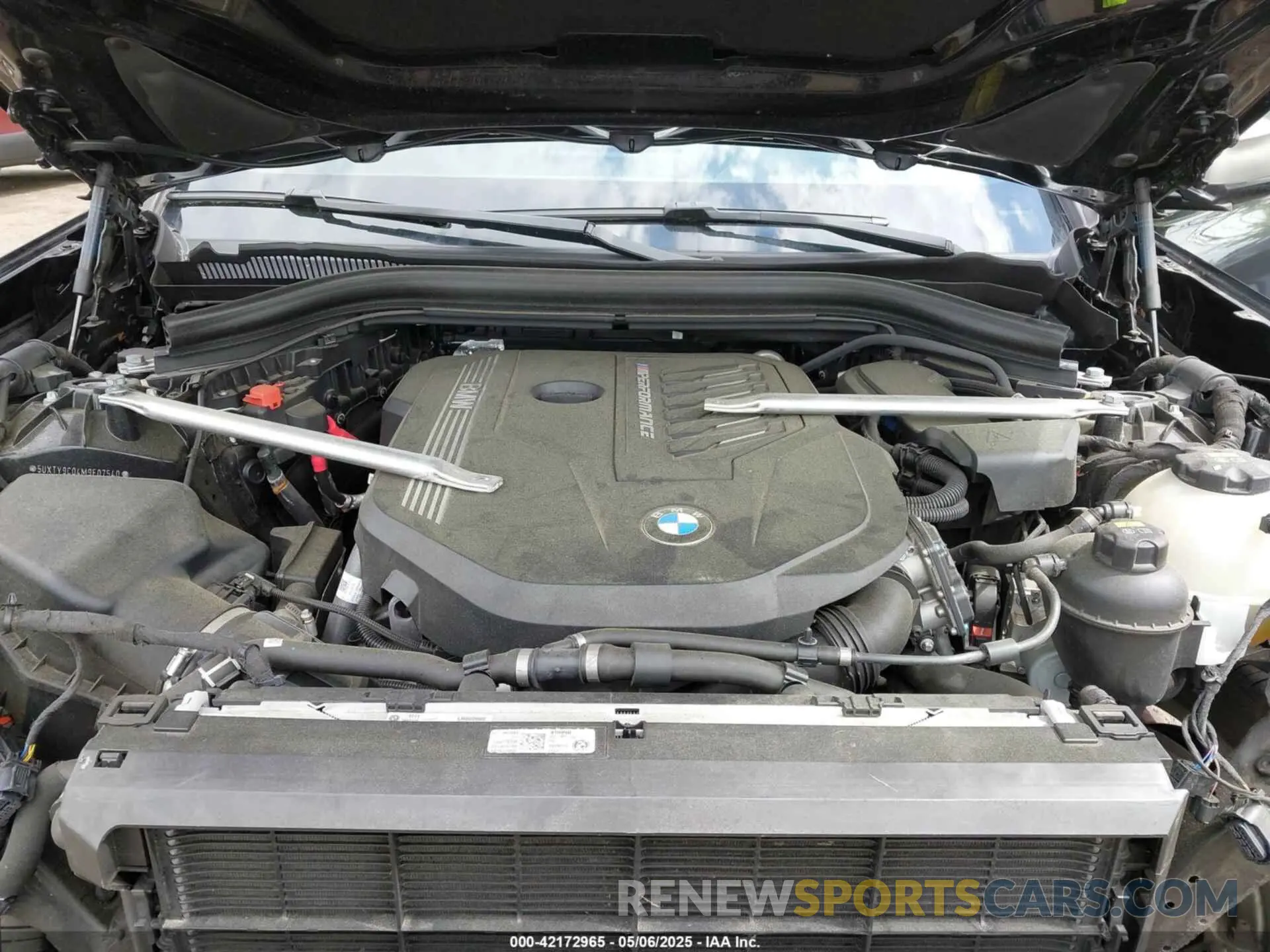 10 fotografías del automóvil dañado 5UXTY9C04M9E07540 BMW X3 2021