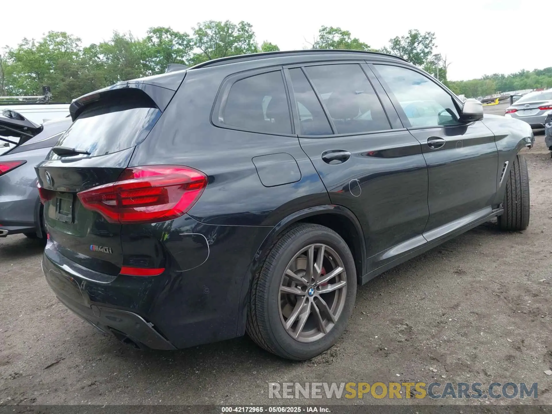 4 fotografías del automóvil dañado 5UXTY9C04M9E07540 BMW X3 2021