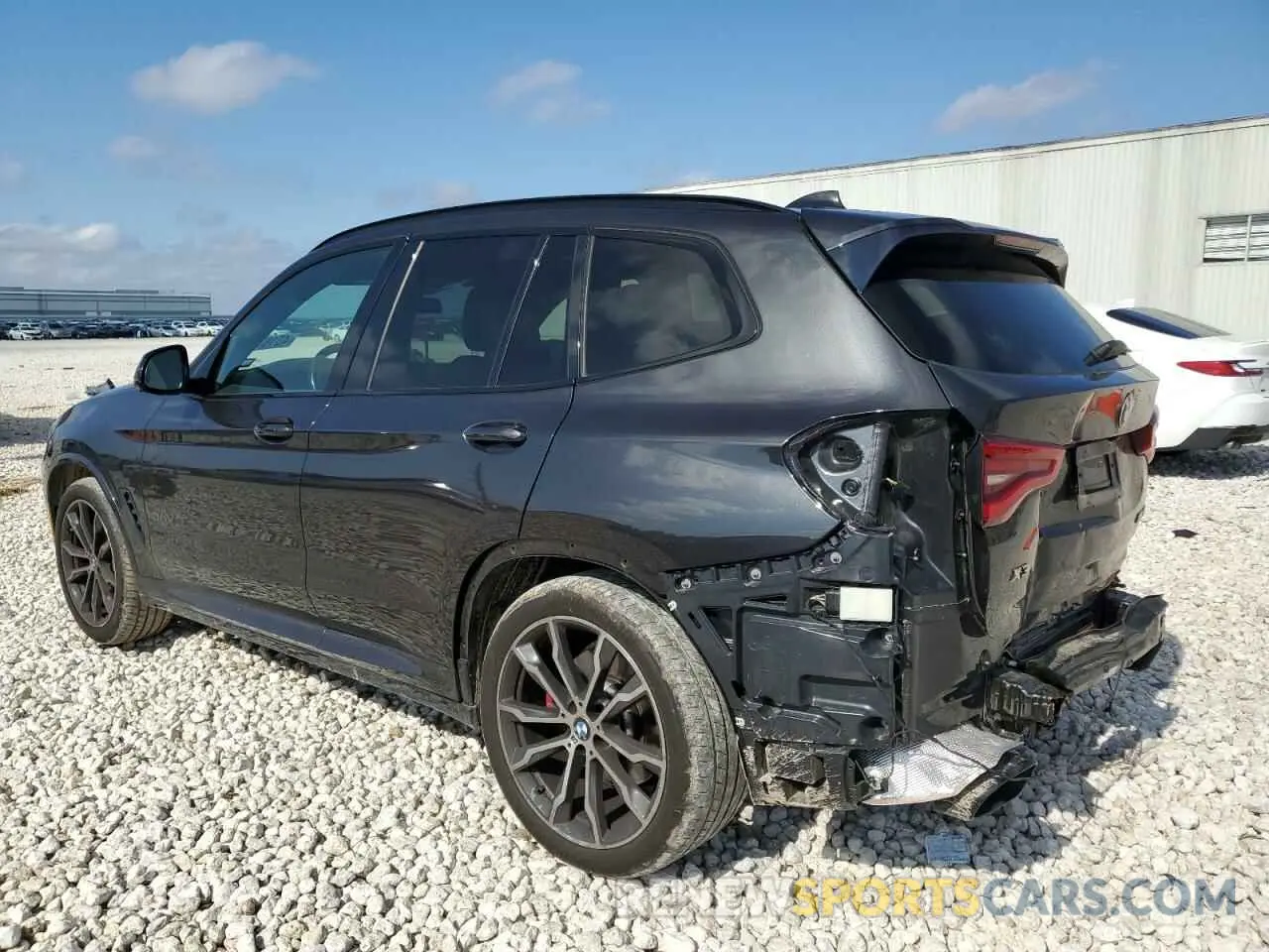 2 fotografías del automóvil dañado 5UXTY9C04M9F66476 BMW X3 2021