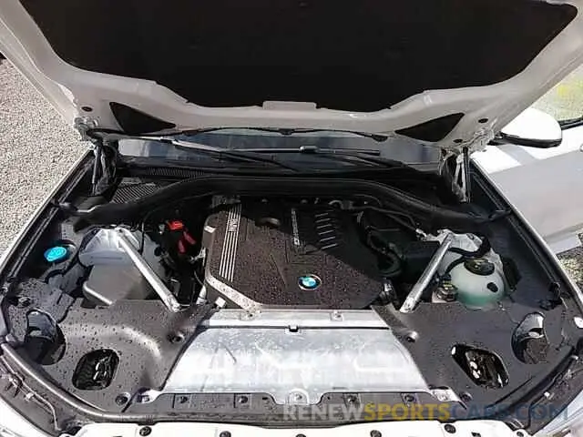 8 fotografías del automóvil dañado 5UXTY9C04M9H09586 BMW X3 2021