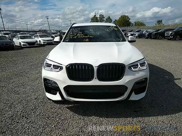 9 fotografías del automóvil dañado 5UXTY9C04M9H09586 BMW X3 2021