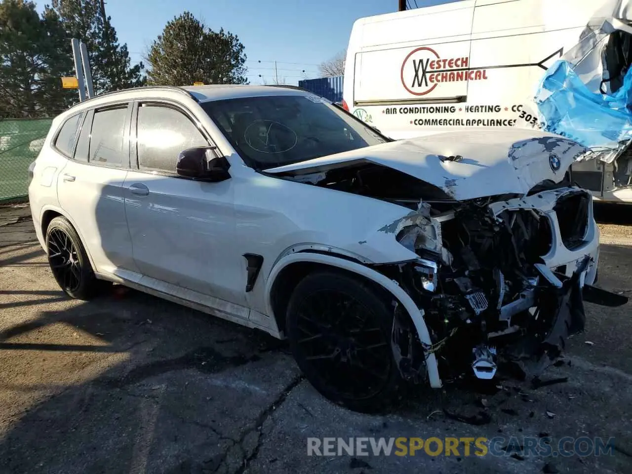 4 fotografías del automóvil dañado 5UXTY9C05M9F39805 BMW X3 2021