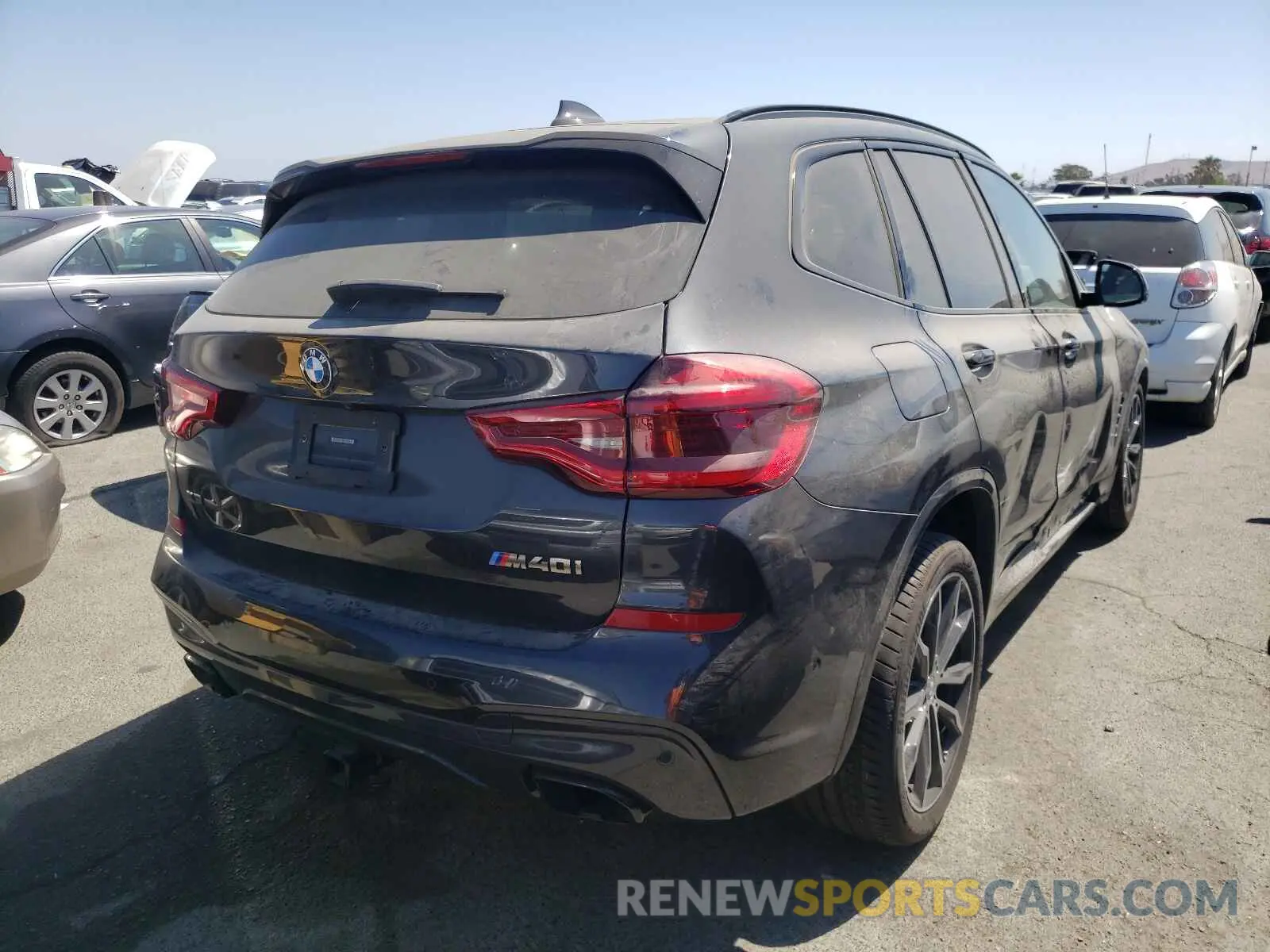 4 fotografías del automóvil dañado 5UXTY9C05M9F41635 BMW X3 2021