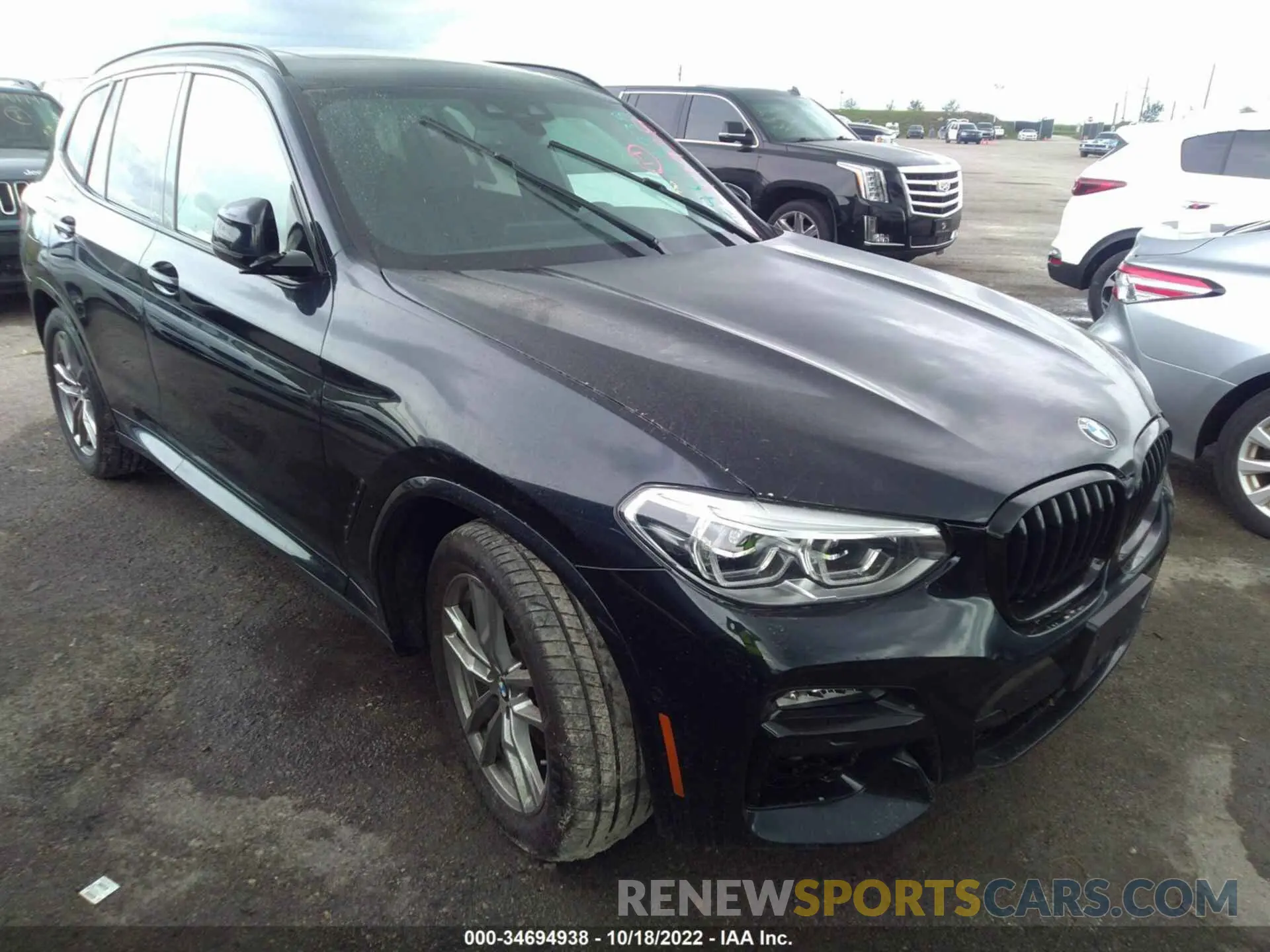 1 fotografías del automóvil dañado 5UXTY9C06M9E63365 BMW X3 2021