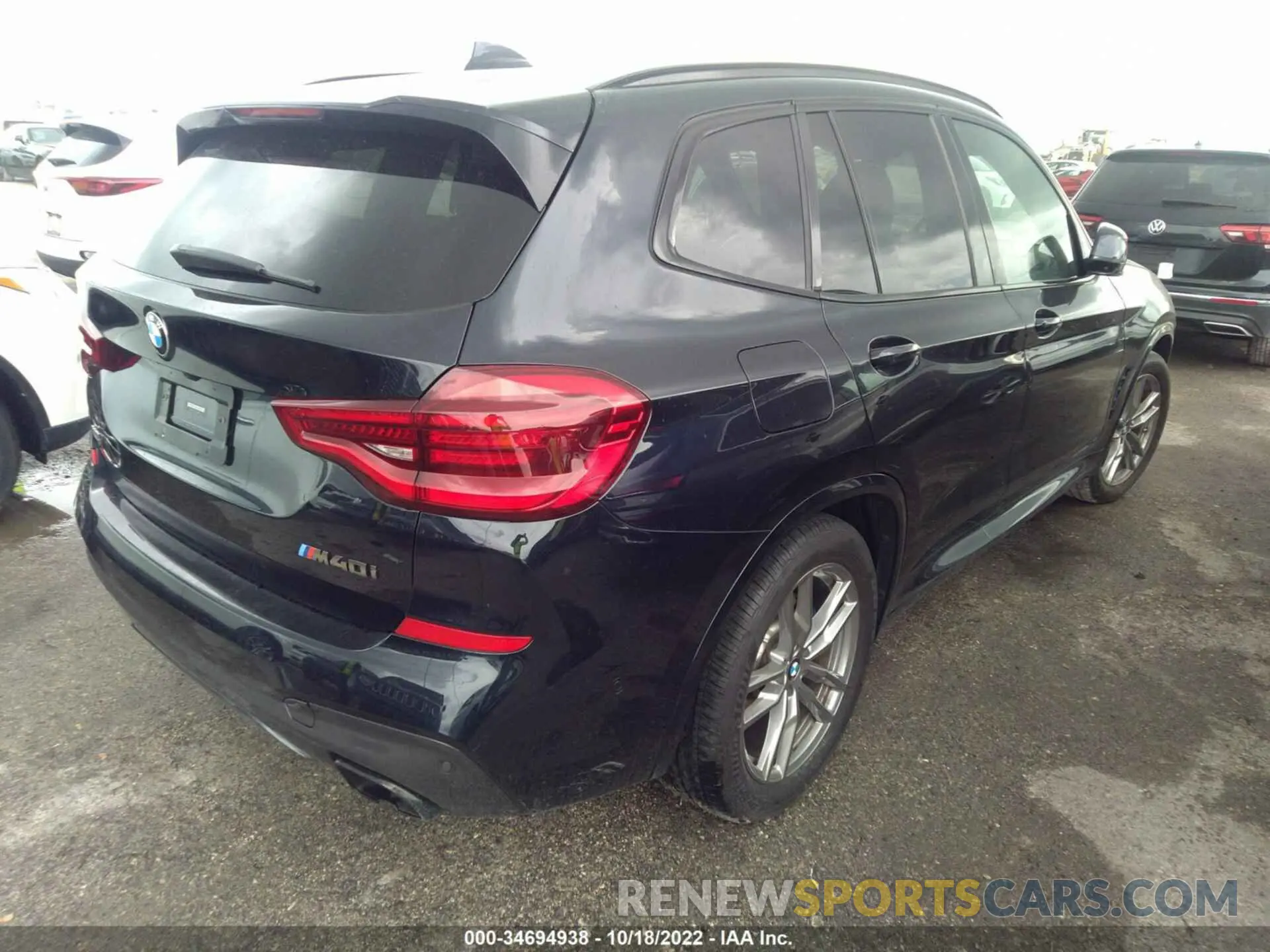 4 fotografías del automóvil dañado 5UXTY9C06M9E63365 BMW X3 2021