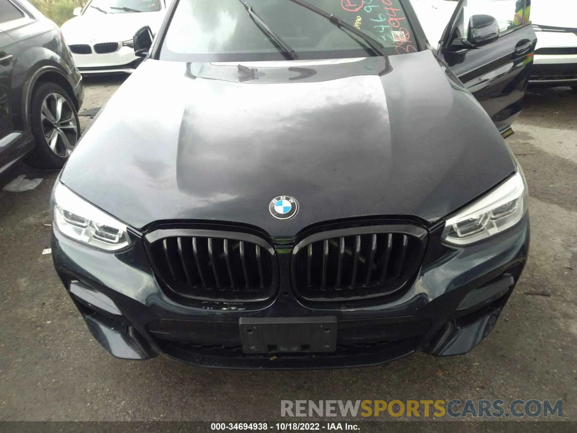 6 fotografías del automóvil dañado 5UXTY9C06M9E63365 BMW X3 2021