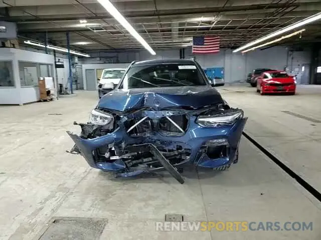 11 fotografías del automóvil dañado 5UXTY9C06M9F46567 BMW X3 2021