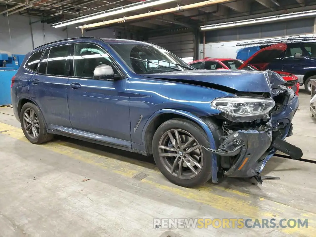 4 fotografías del automóvil dañado 5UXTY9C06M9F46567 BMW X3 2021
