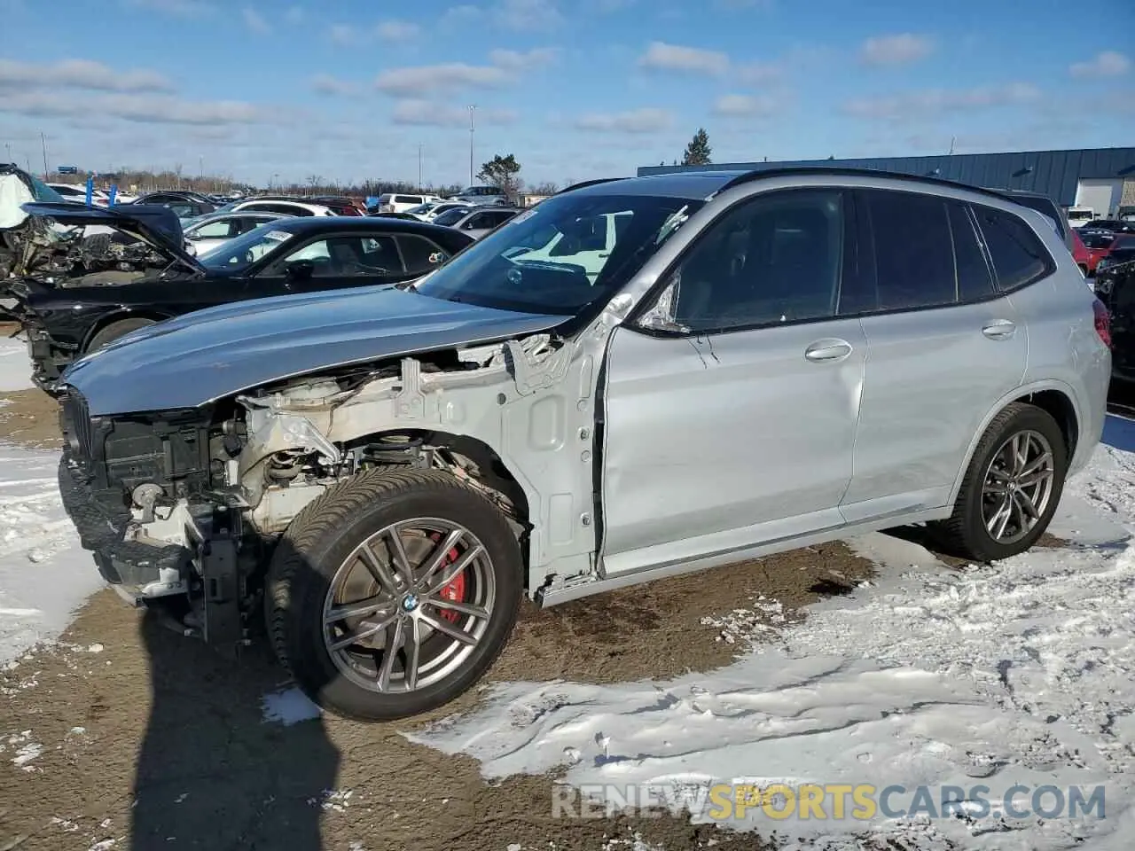 1 fotografías del automóvil dañado 5UXTY9C06M9G25835 BMW X3 2021