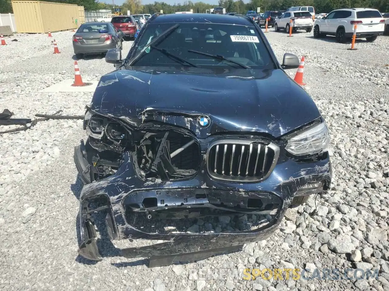 5 fotografías del automóvil dañado 5UXTY9C07M9E20928 BMW X3 2021