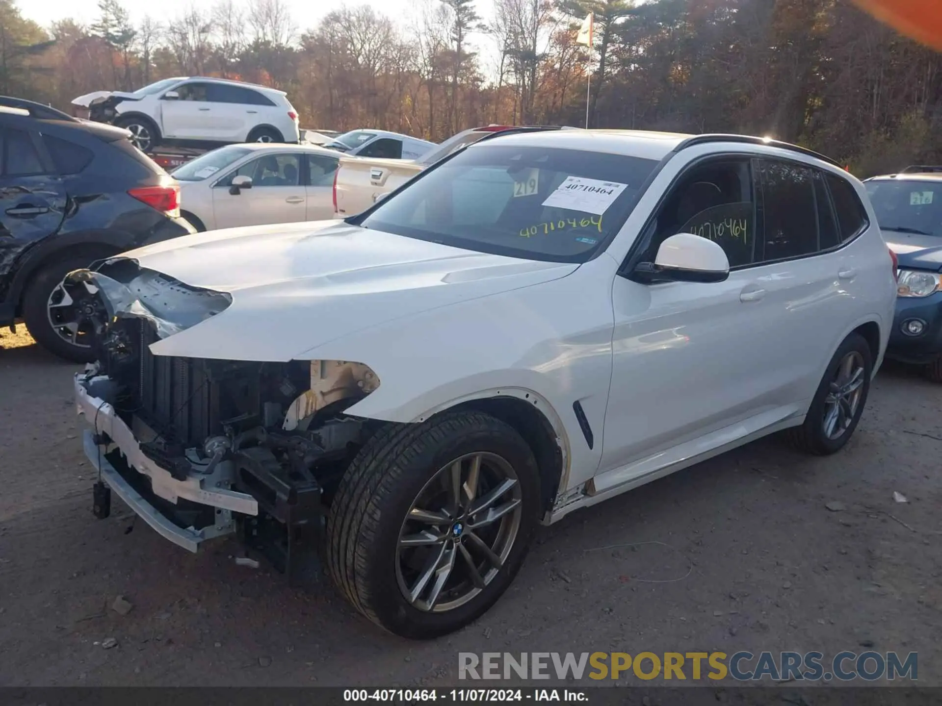 2 fotografías del automóvil dañado 5UXTY9C09M9F52251 BMW X3 2021