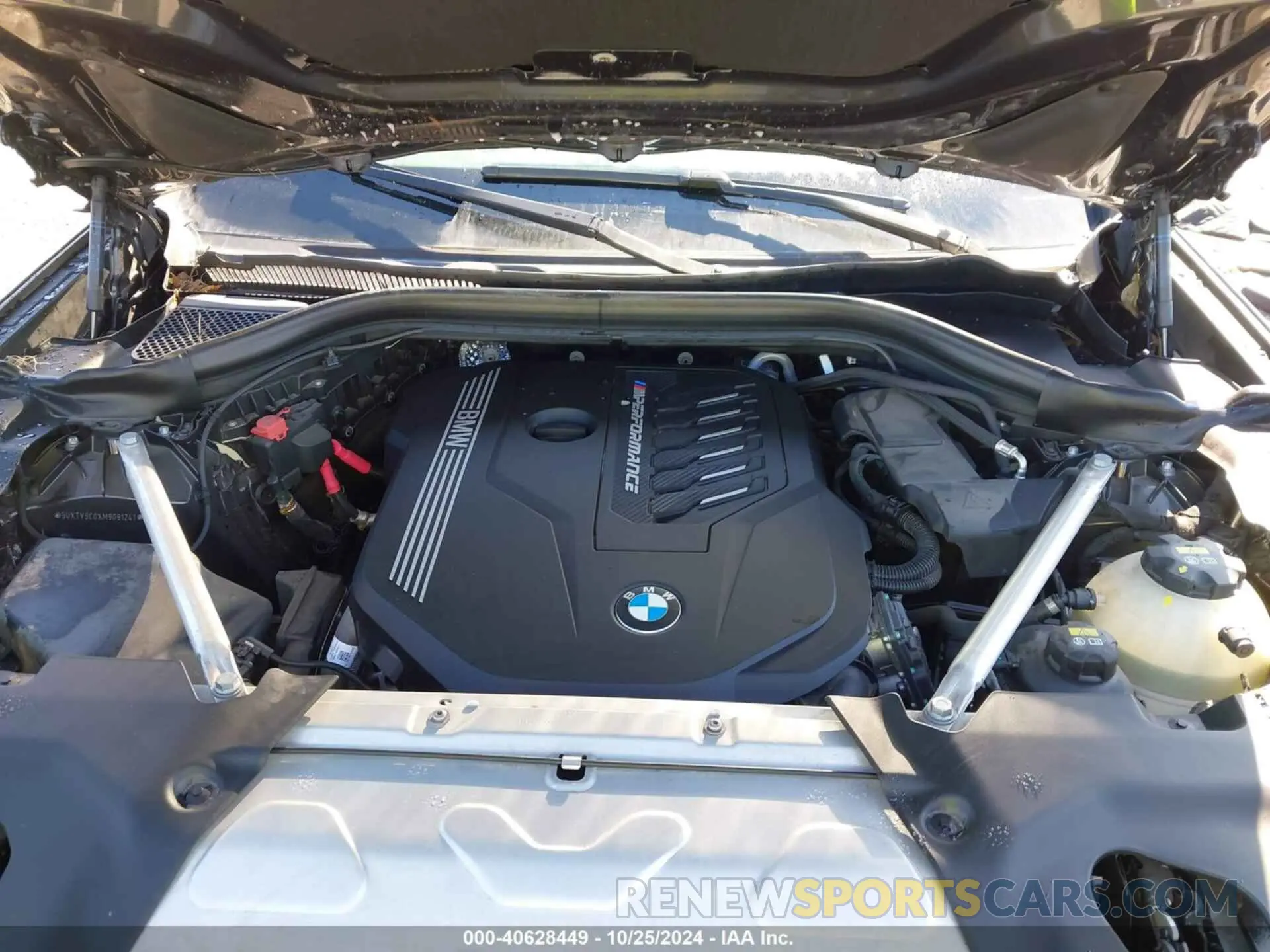 10 fotografías del automóvil dañado 5UXTY9C0XM9G91241 BMW X3 2021