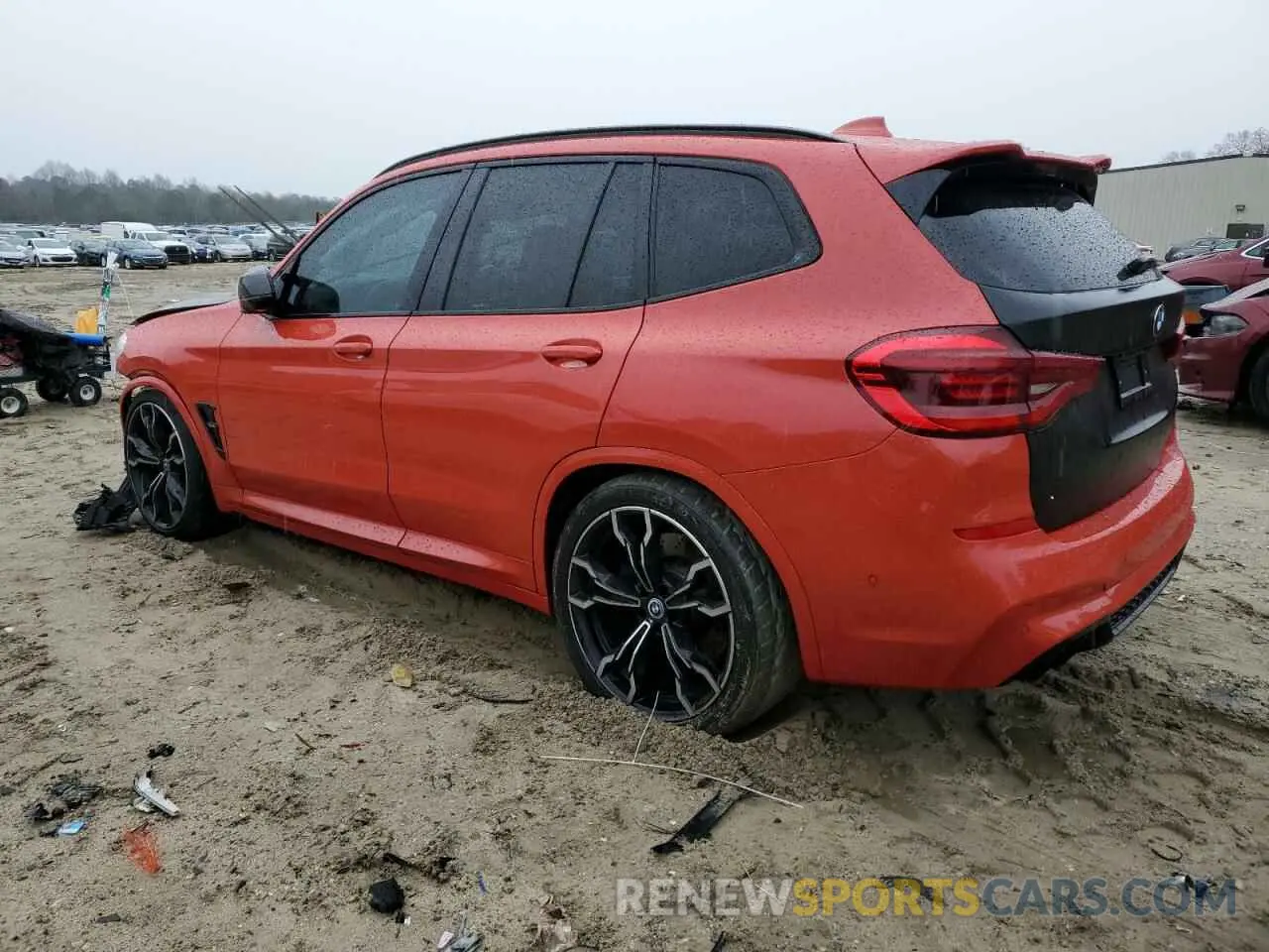 2 fotografías del automóvil dañado 5YMTS0C05M9H64439 BMW X3 2021