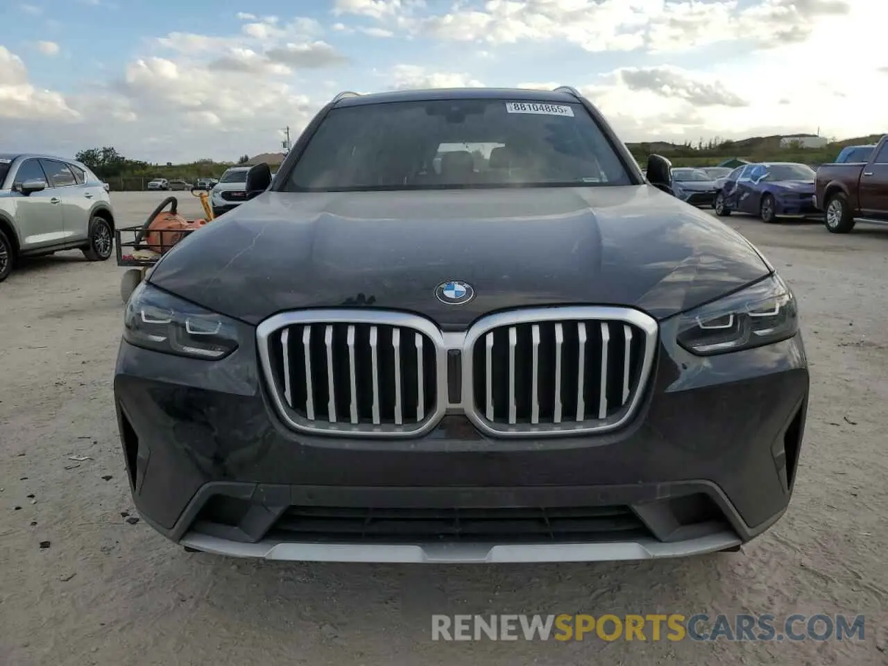 5 fotografías del automóvil dañado 5UX43DP00N9M21000 BMW X3 2022