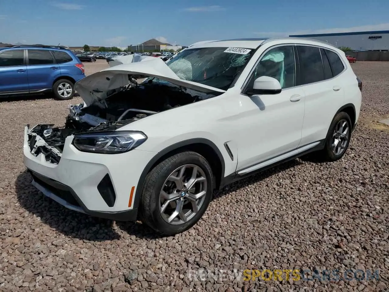 1 fotografías del automóvil dañado 5UX43DP00N9M32630 BMW X3 2022