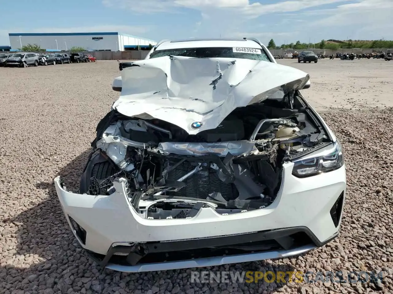 5 fotografías del automóvil dañado 5UX43DP00N9M32630 BMW X3 2022