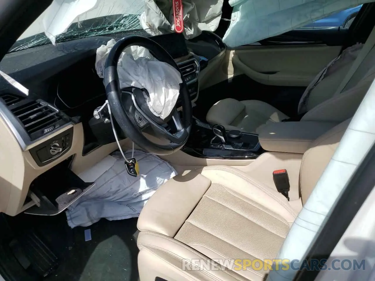 7 fotografías del automóvil dañado 5UX43DP00N9M32630 BMW X3 2022