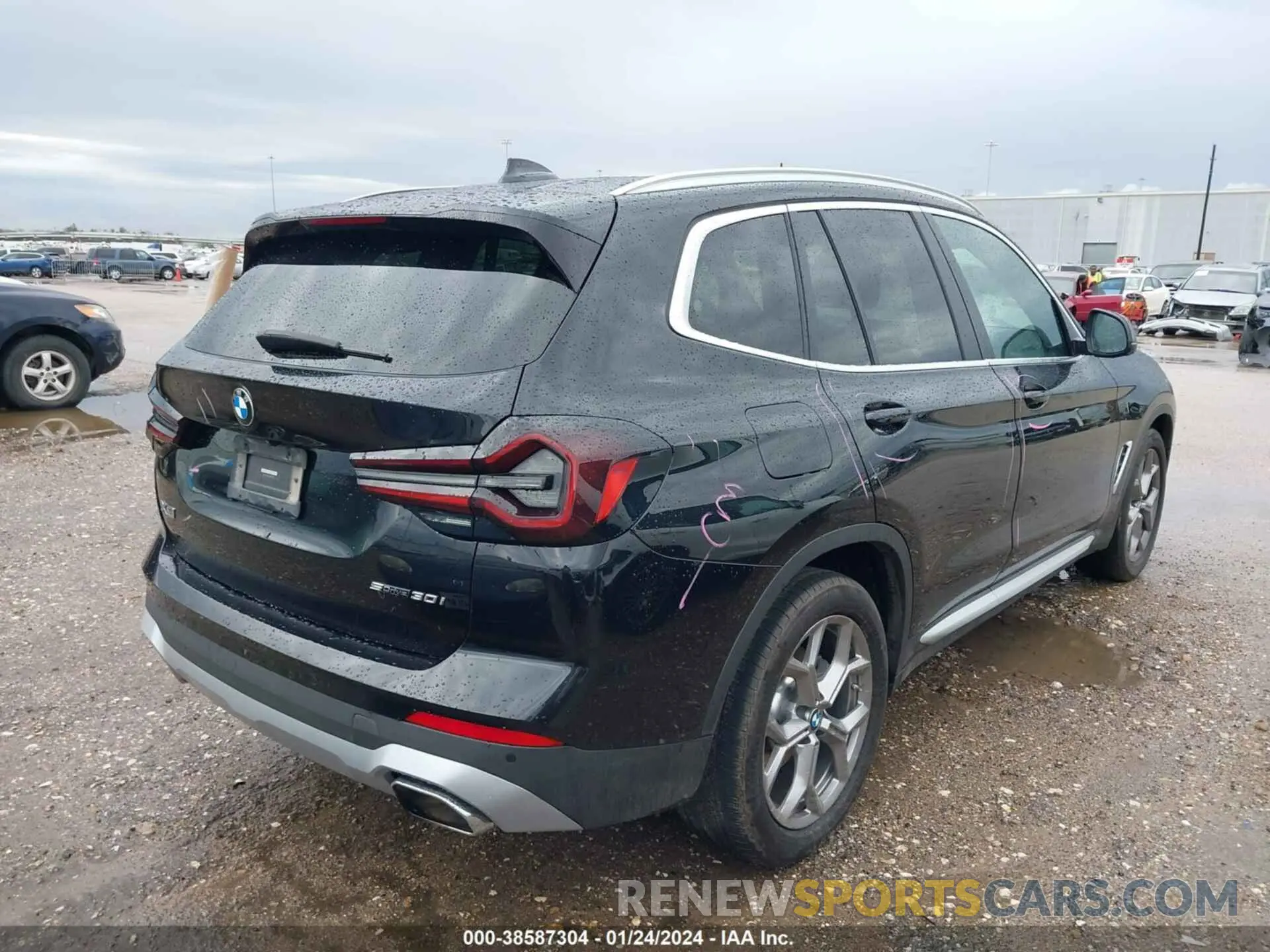 4 fotografías del automóvil dañado 5UX43DP00N9N29178 BMW X3 2022