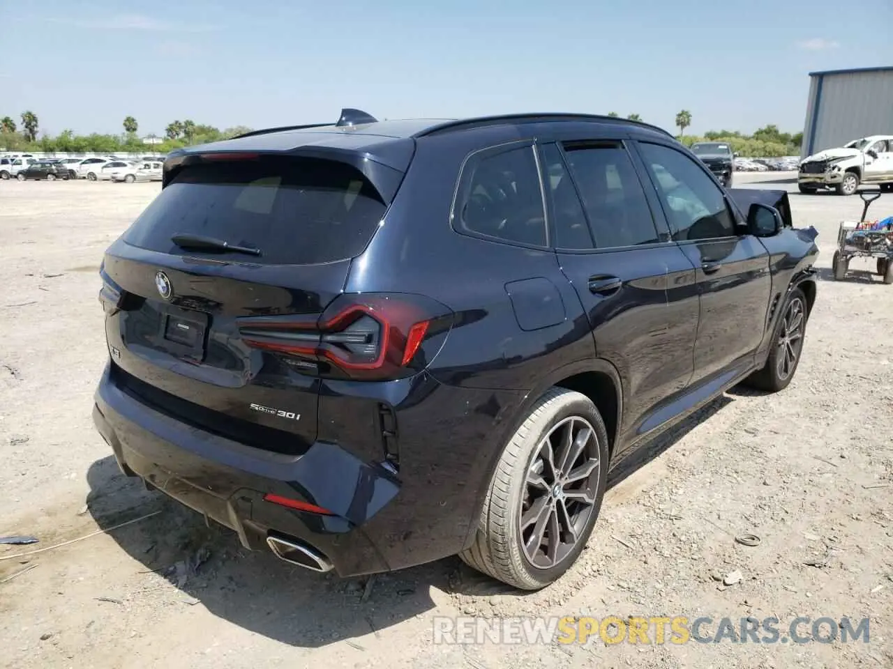 4 fotografías del automóvil dañado 5UX43DP01N9J62050 BMW X3 2022