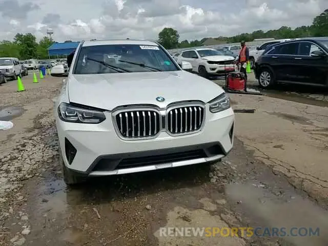 14 fotografías del automóvil dañado 5UX43DP01N9M92660 BMW X3 2022