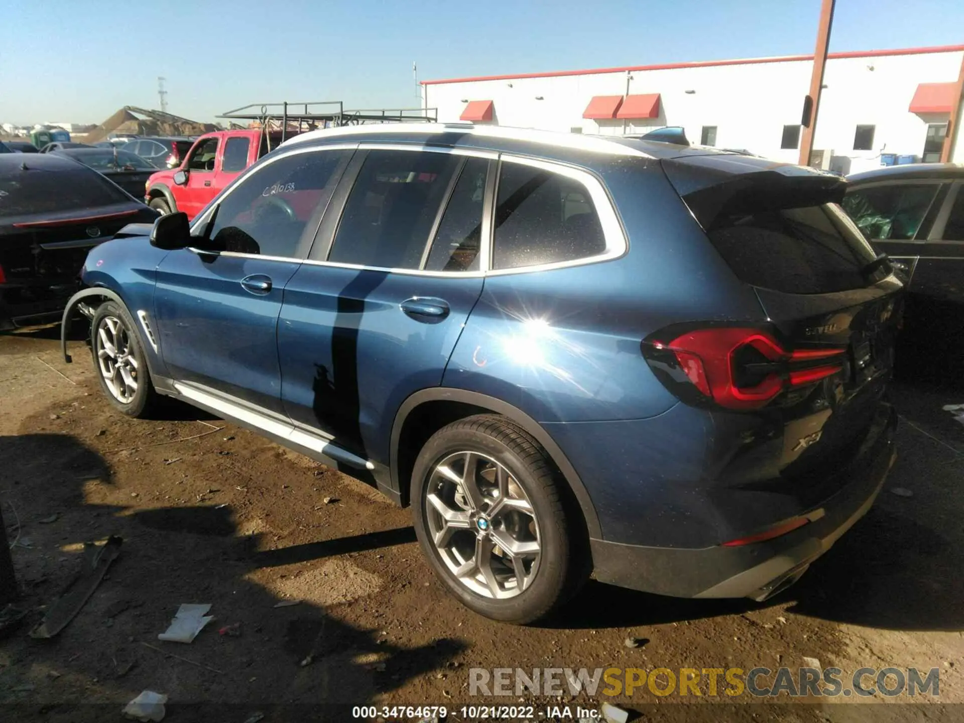 3 fotografías del automóvil dañado 5UX43DP02N9N29392 BMW X3 2022