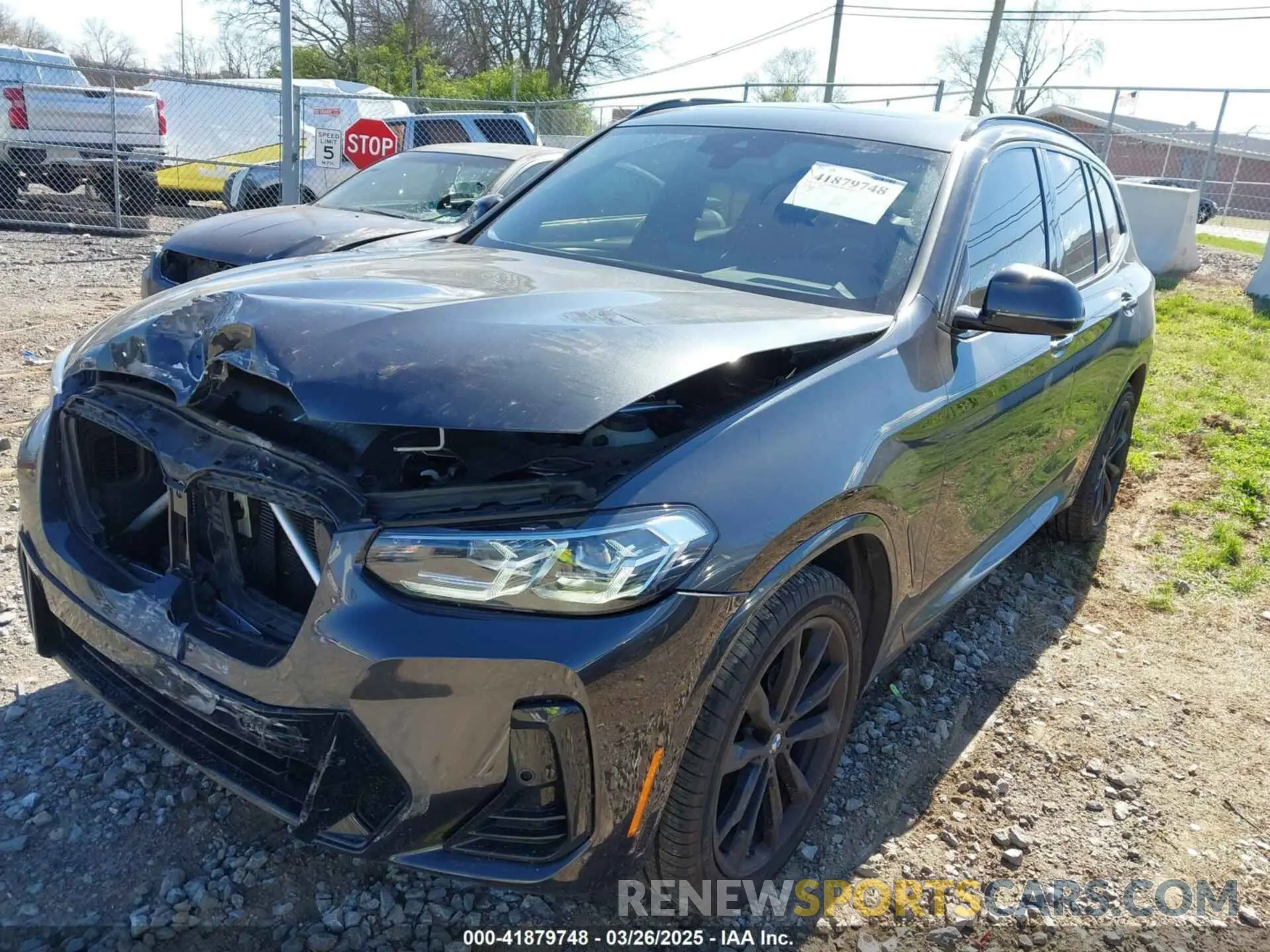 2 fotografías del automóvil dañado 5UX43DP03N9L02180 BMW X3 2022
