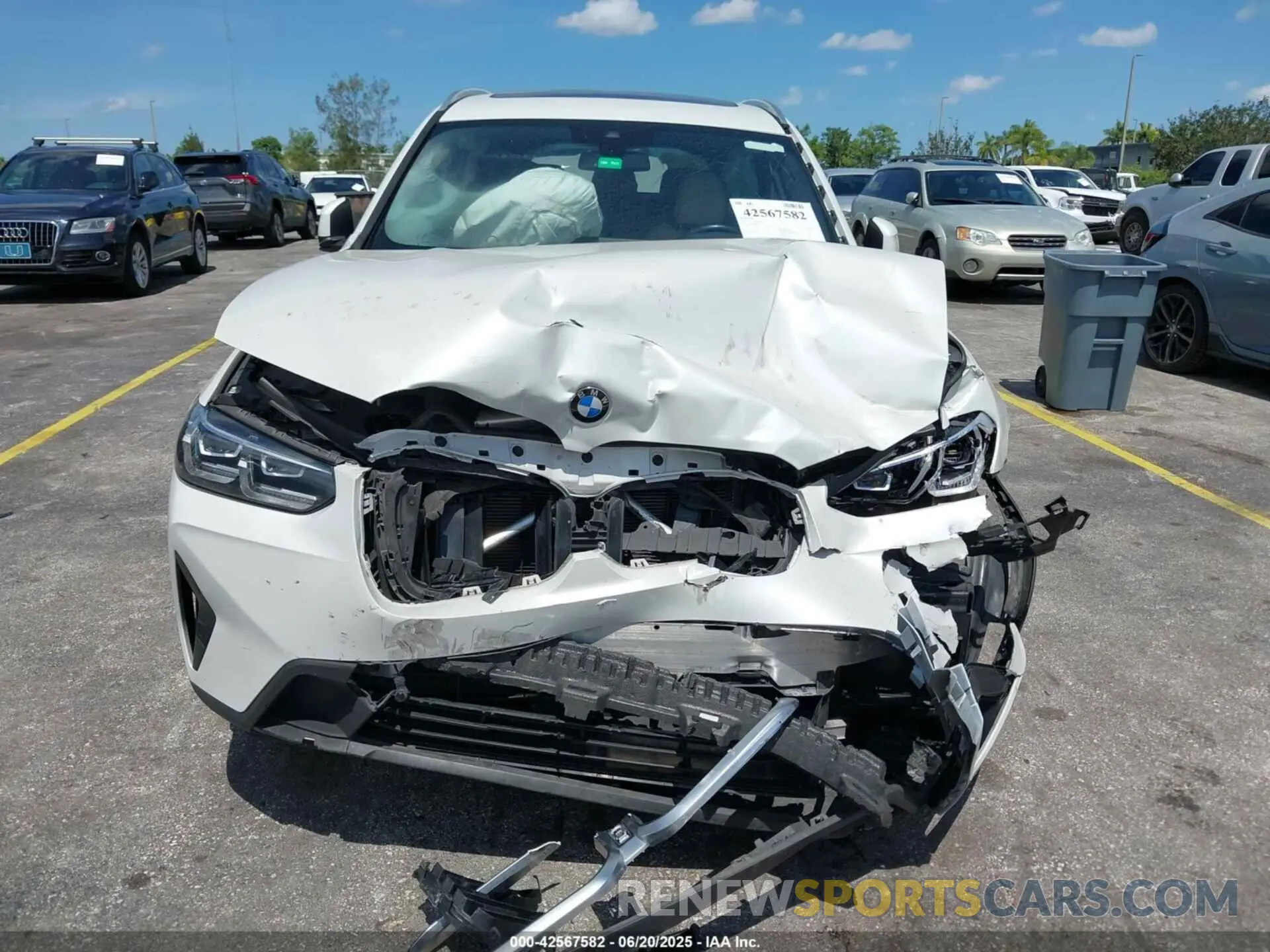 11 fotografías del automóvil dañado 5UX43DP03N9L39942 BMW X3 2022